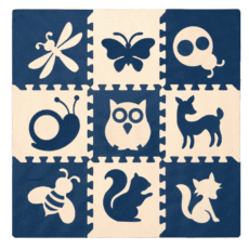 Piso Encastrable Goma Eva 30x30cm Formas De Animales
