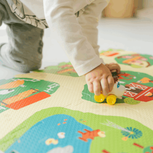Piso Goma Eva Alfombra Didáctica La Granja + Vehículo - Imagen 6