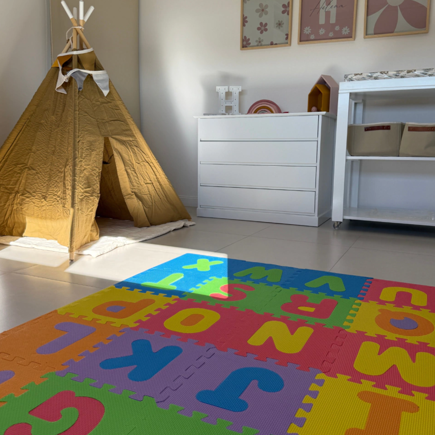 Piso Encastrable Goma Eva Abecedario 26 Piezas 30x30CM - Imagen 7