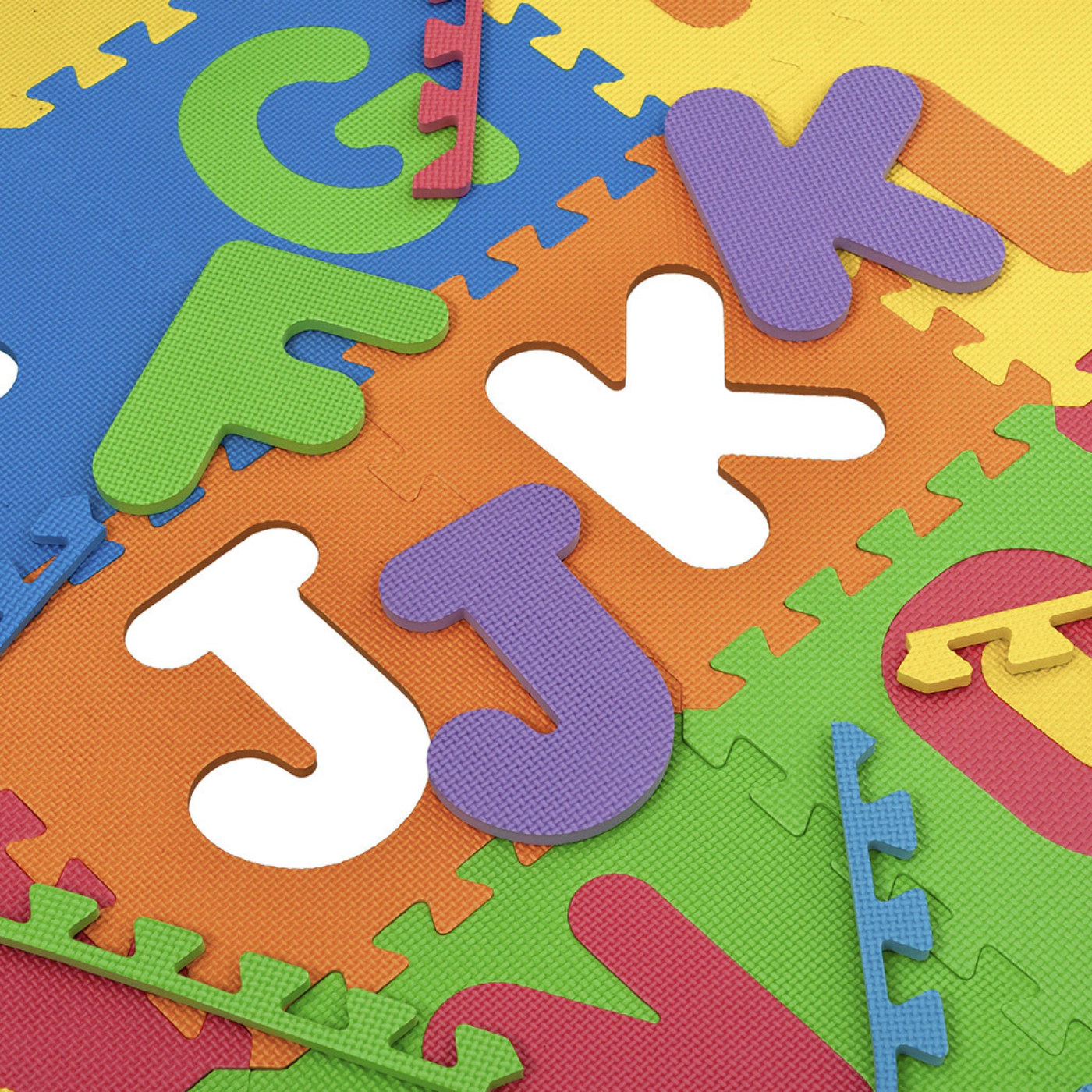 Piso Encastrable Goma Eva Abecedario 26 Piezas 30x30CM - Imagen 2