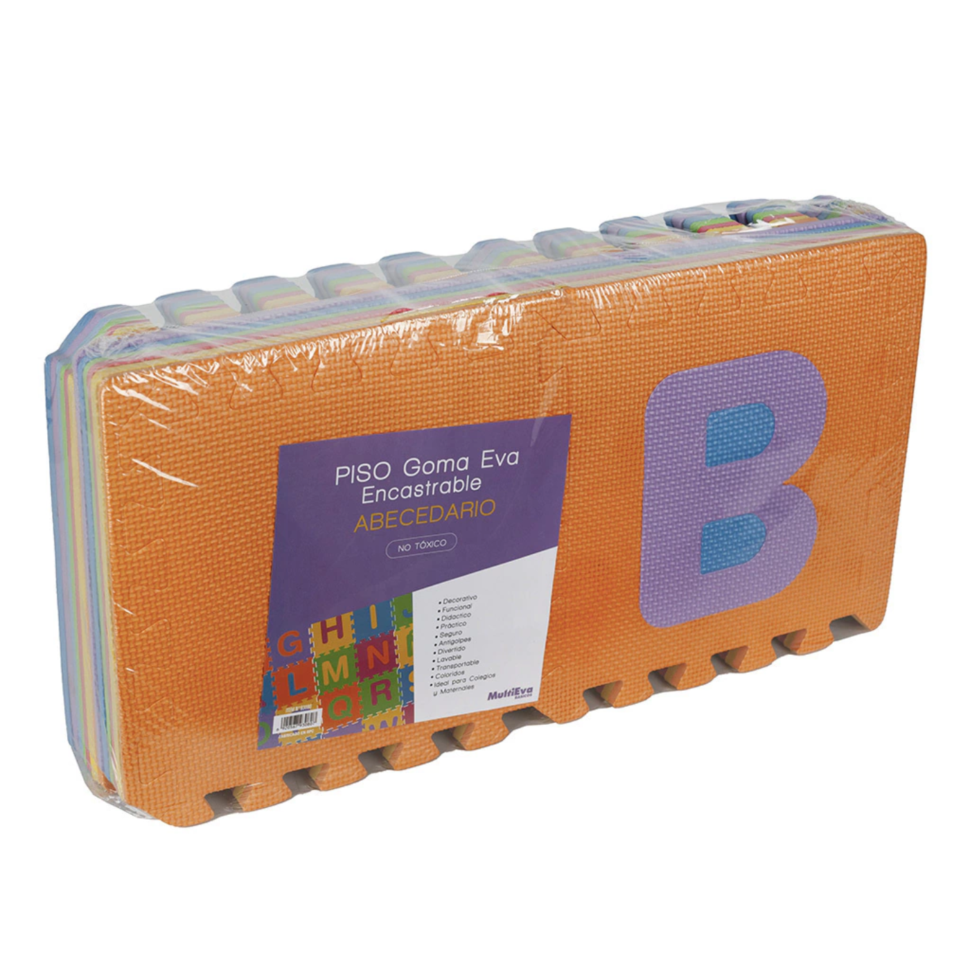 Piso Encastrable Goma Eva Abecedario 26 Piezas 30x30CM - Imagen 8