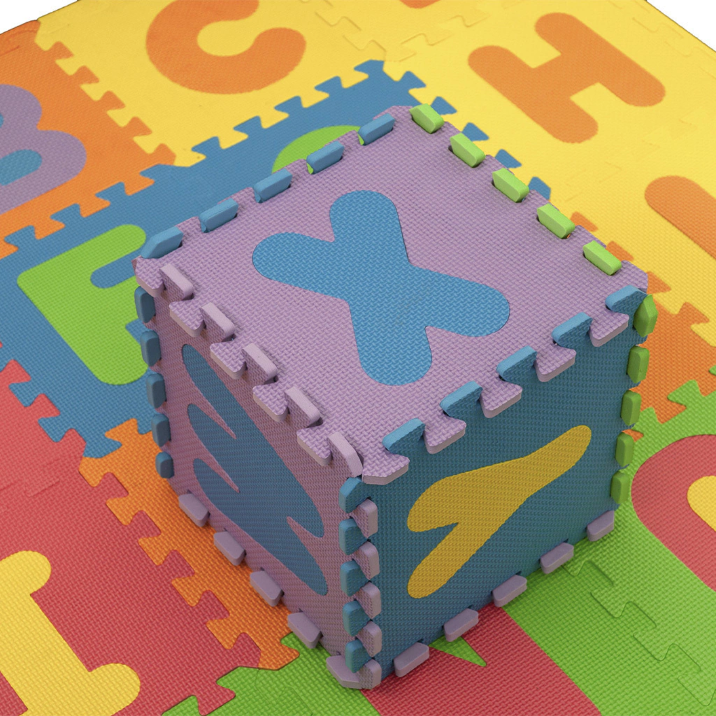 Piso Encastrable Goma Eva Abecedario 26 Piezas 30x30CM - Imagen 3