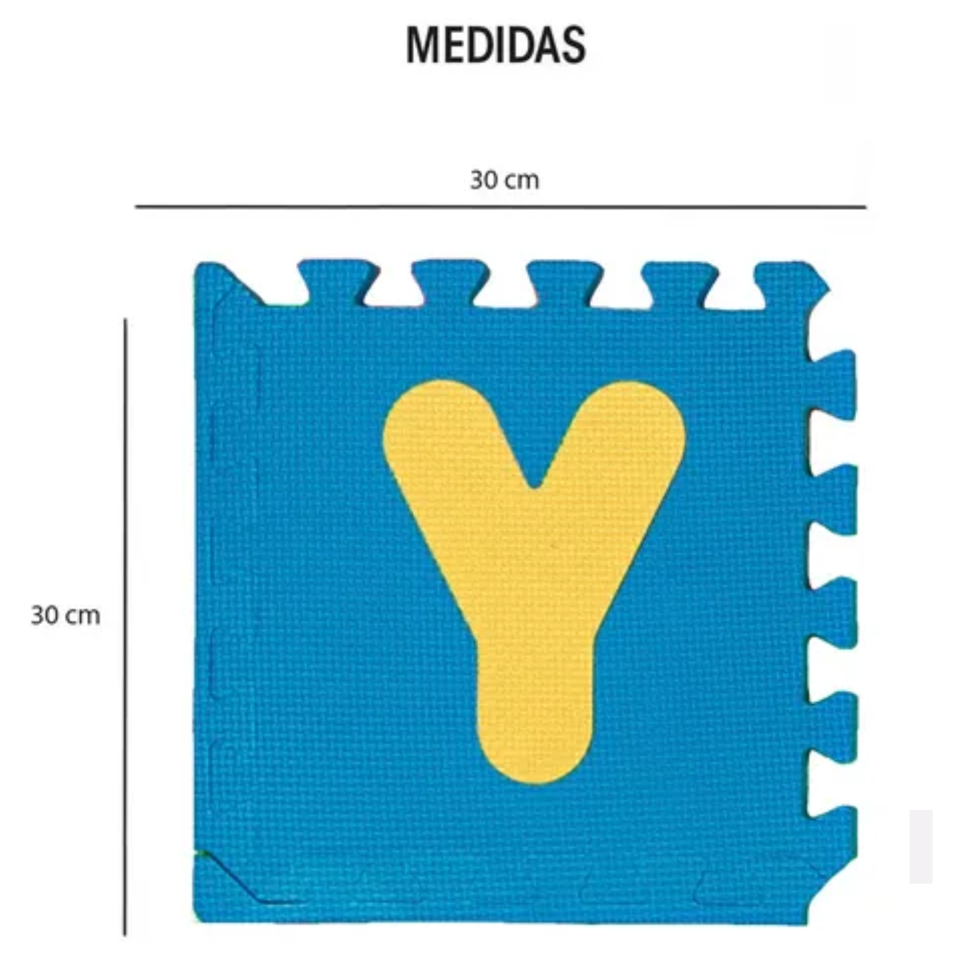 Piso Encastrable Goma Eva Abecedario 26 Piezas 30x30CM - Imagen 6