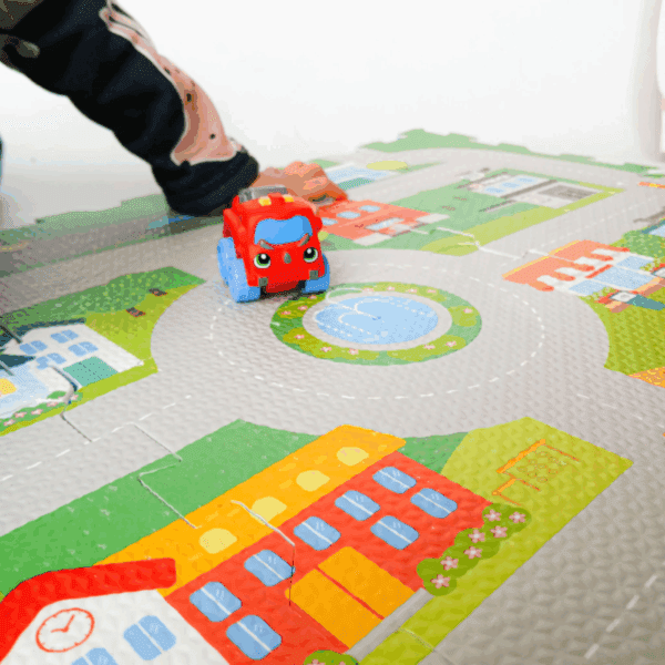 Piso Goma Eva Alfombra Didáctica La Ciudad + Vehículo - Imagen 6