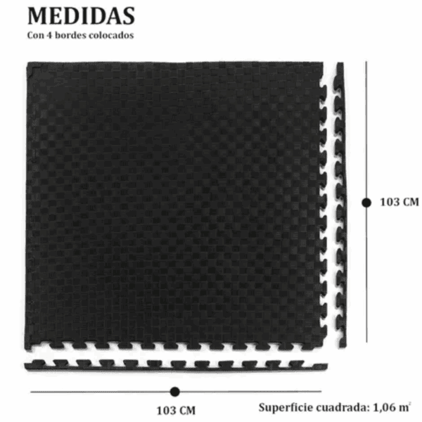 Piso Goma Eva De Alta Densidad 1x1mts X 25mm - Imagen 3