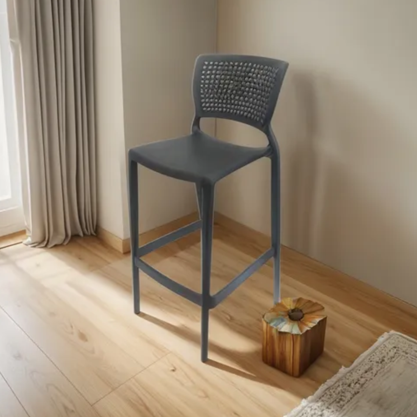 Banqueta Alta Con Respaldo Mascardi X2 Unidades - Imagen 2