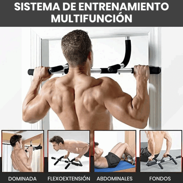 Barra De Puerta Para Dominadas Multifunción Mir - Imagen 2