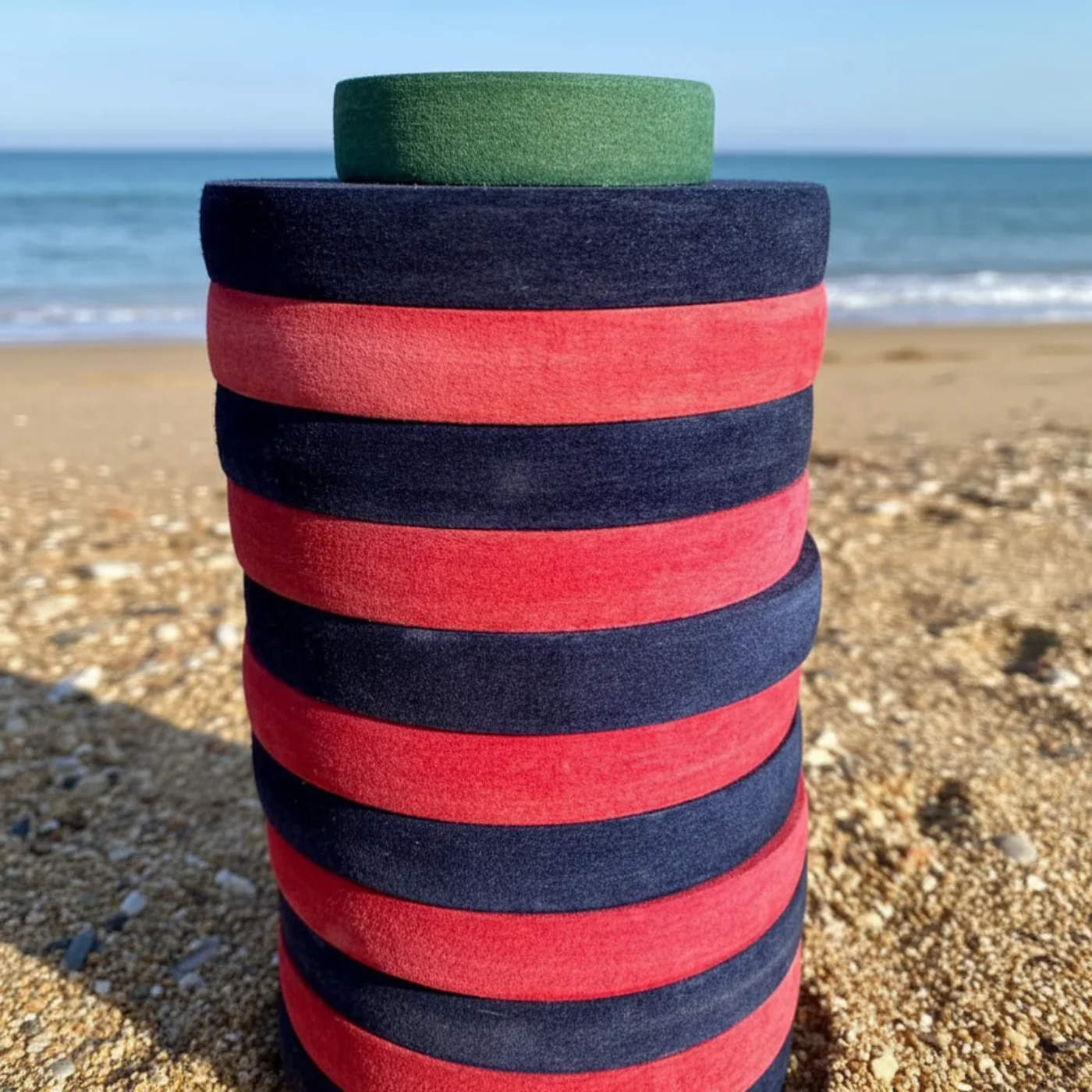Tejo De Madera Pino 10 Cm Juego De Playa - Imagen 3
