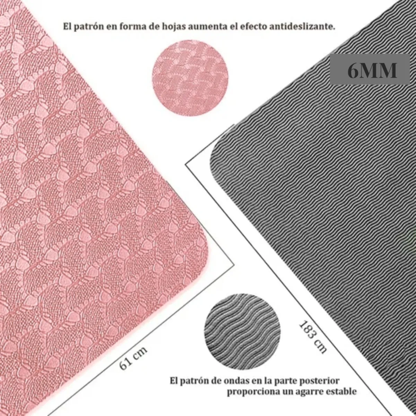 Colchoneta Mat TPE 6mm Bicolor - Imagen 3