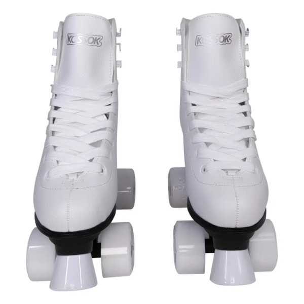 Patín Artístico Kossok Edge Cuero 4 Ruedas + Medias - Imagen 3
