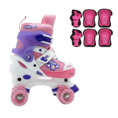 Patines Extensibles Kossok Glide 4 Ruedas + Protecciones