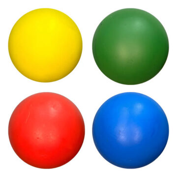 Pelotas Macu de goma espuma 14 cm — pack de 4