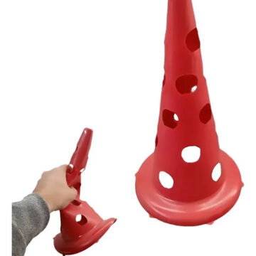 Conos flexibles ranurados 30 cm — pack de 10