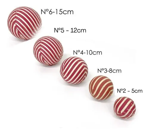 Pelotas Pulpito de goma N.º 3 — pack de 5 - Imagen 5