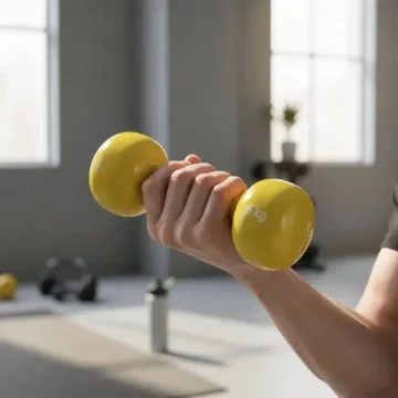 Mancuerna Mir recubierta de goma 6 kg